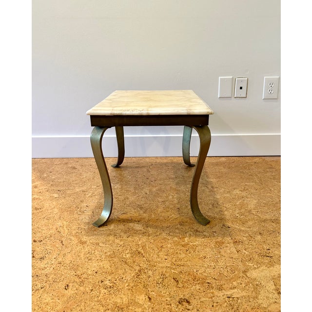 Metal 1960s Set of 2 Onyx Side Tables, Muller of Mexico For Sale - Image 7 of 10