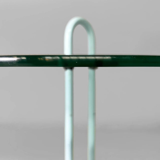Italian Modern Metal and Glass Coffee Table by Vico Magistretti for Cattelan Italia, 1980s For Sale - Image 11 of 18