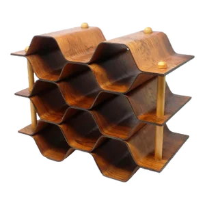 Rosewood & Beech Bentwood Wine Rack by Torsten Johansson for Ab Formtra