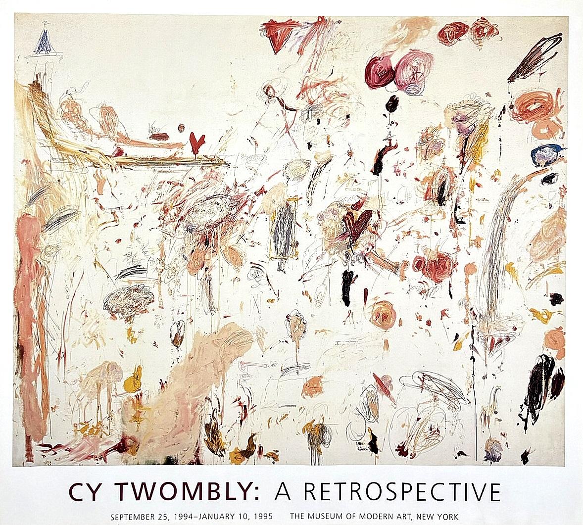 新品正規品 Cy Twombly, Untitled レアポスター額装セット Cy Twombly 
