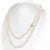 1990s Diamond Akoya Pearl Necklace 14k Gold 8 Mm 36 in Certified For Sale In New York - Image 6 of 11