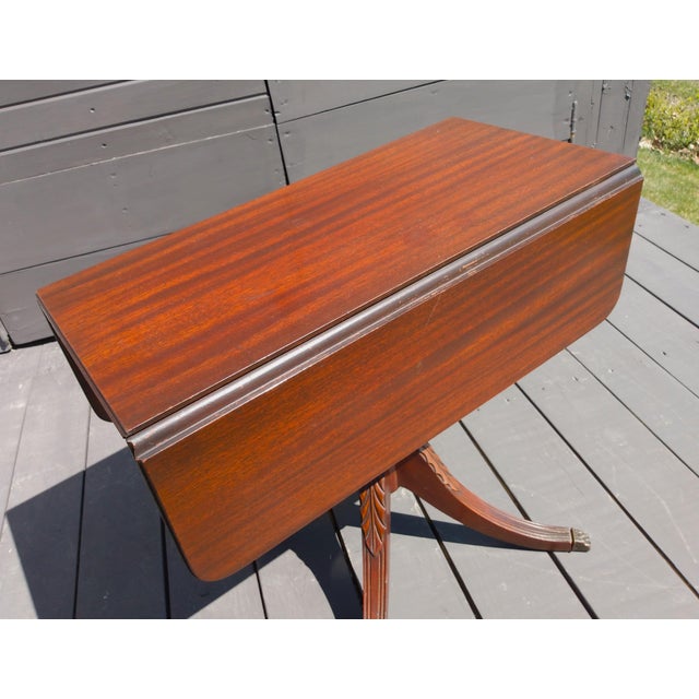 1930s Childs Mahogany Drop Leaf Table Fine Arts Furniture Grand Rapids