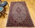 Ivory Early 20th Century Persian Kashan Rug, Hand-Knotted Wool, Floral Design, Ivory & Blue, 4x7 For Sale - Image 8 of 17
