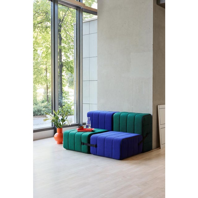 Curt Modular Set - Flexible 3-Seater - Dama - 0048 (Dark Blue) by Ambivalenz, Set of 6 For Sale - Image 4 of 5