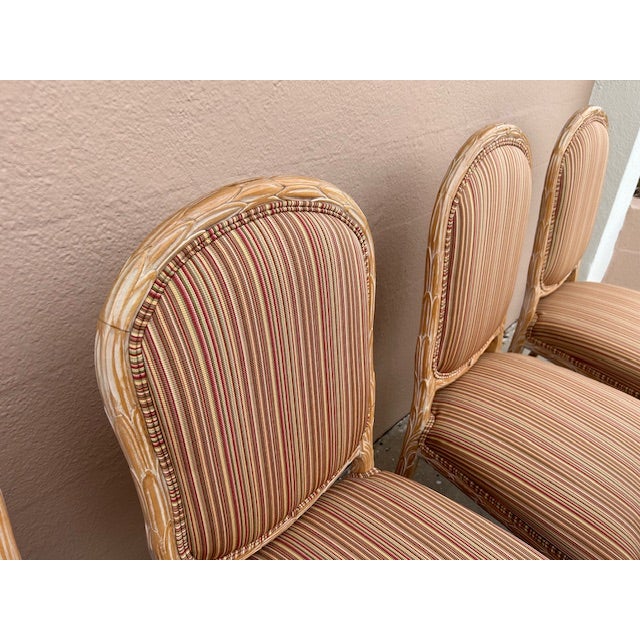 20th Century Palm Frond Chairs, Set of 6 For Sale - Image 9 of 9