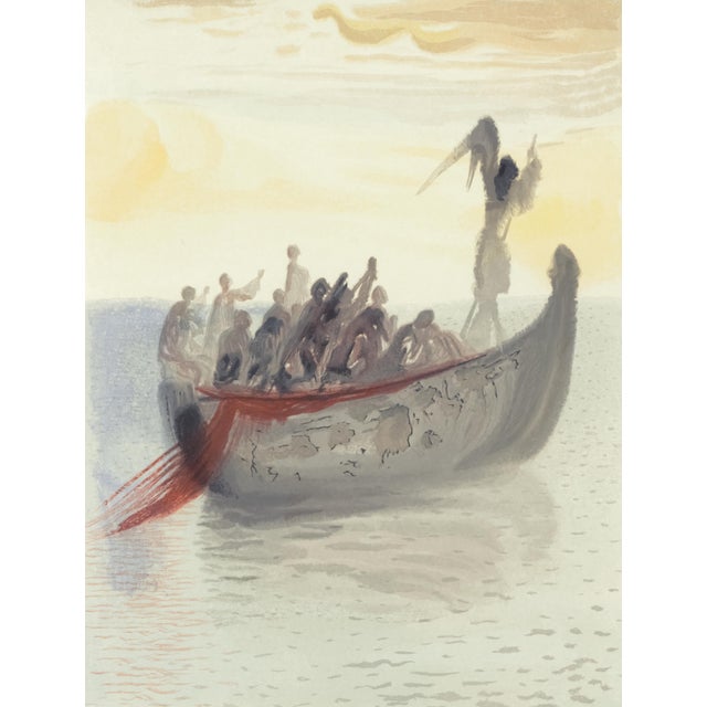 Original engraving from Salvador Dalí’s "The Divine Comedy" published by Editions d’Art Les Heures Claires, Paris, in...