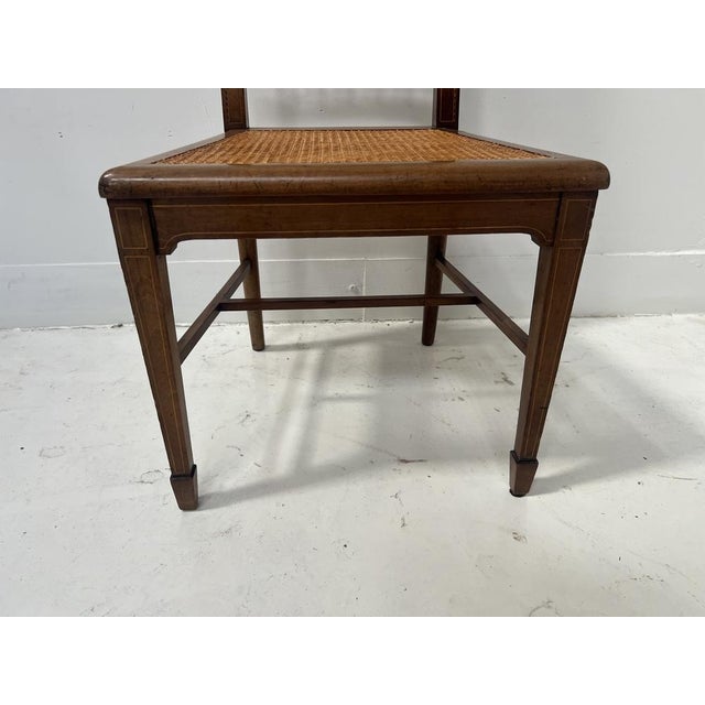 Art Deco Bedroom Chair in Marquetry Wood, 1900s For Sale - Image 3 of 8