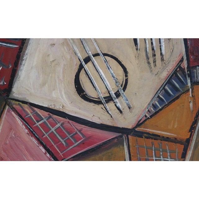 Postwar European Artist, The Vanguard Series Nr. XXVII Abstract Composition, 1950s-1970s, Oil on Board, Framed For Sale - Image 6 of 12
