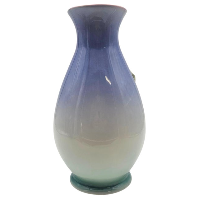 Late 20th Century Franz Collection Calla Lily Sculptural Porcelain Vase Fz00045 by Kuei Mei, 14.5" For Sale - Image 5 of 14