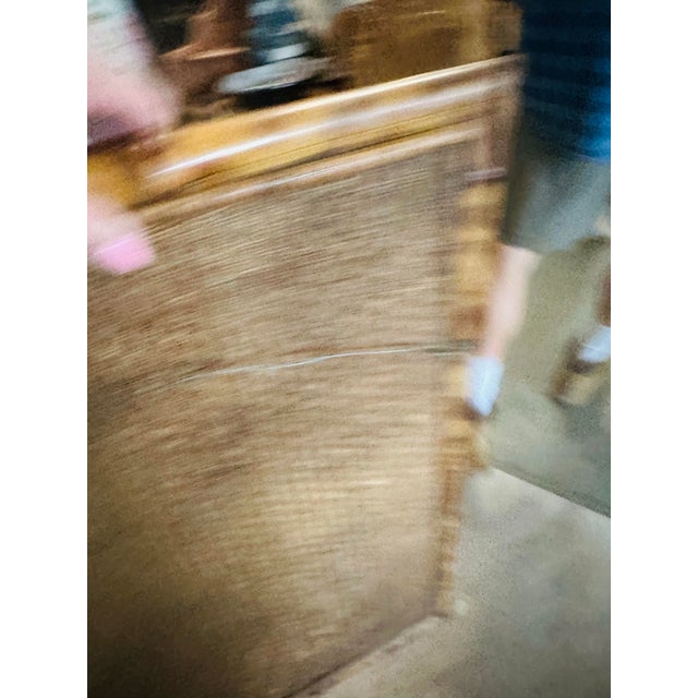 Ivory Antique Cane and Bamboo Panel With Shells For Sale - Image 8 of 8
