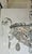 Myran Allan Luxury Lighting Neoclassical Antique Silver Petite Bohemian Crystal Chandelier For Sale - Image 4 of 7