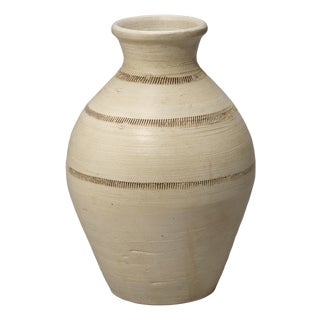 Jamie Young Conservatory Ceramic Vase, Cream For Sale