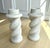 Ivory 1988 Bon Art Michael Taylor Style Spiral Plaster Candlesticks, a Pair For Sale - Image 8 of 11