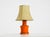 Beautiful orange ceramic table lamp from the 1960s. Made in Italy. Features typical Italian Mid-Century design. Stunning,...