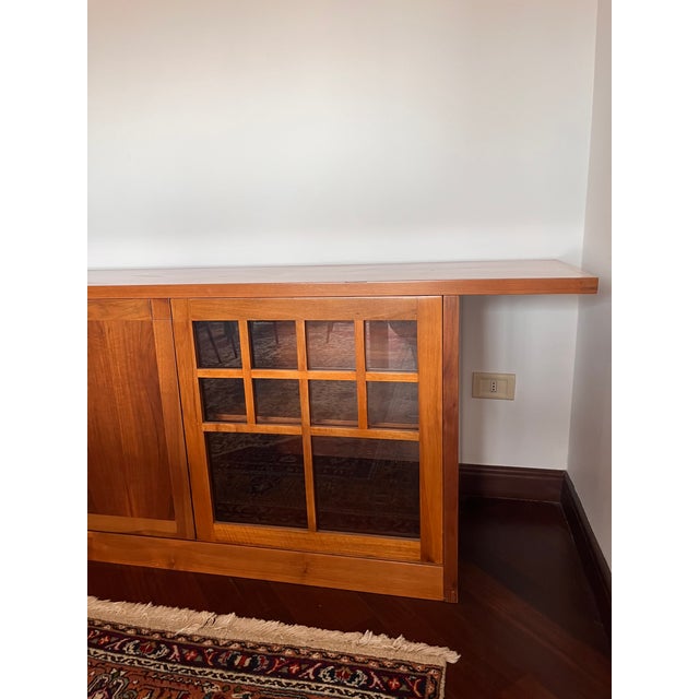 Vintage Walnut Wood Sideboard, 1970s For Sale - Image 9 of 10