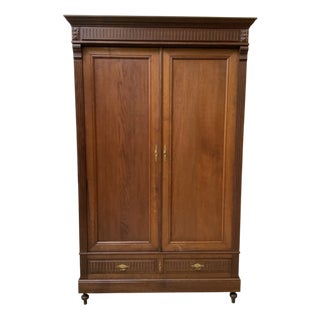 Antique Art Nouveau Wardrobe, 1900 For Sale
