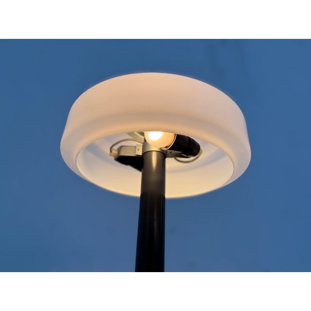 Mid-Century Table Lamps in Milk Glass and Metal from Napako, Czechoslovakia,1960s, Set of 2 For Sale - Image 6 of 11