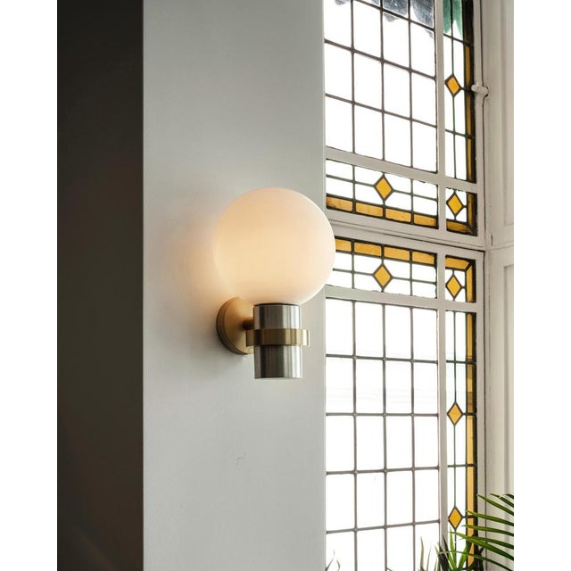 Not Yet Made - Made To Order Magda II Wall Lamp in Brass with Aluminum and Blown Glass by Marine Breynaert For Sale - Image 5 of 6