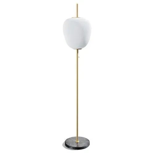 Golden Brass J14 Floor Lamp from Disderot For Sale - Image 9 of 9