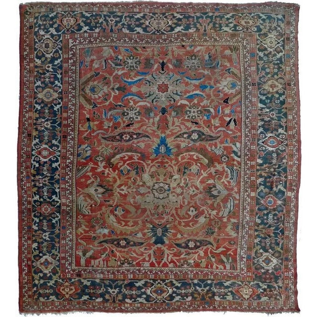 Late 19th Century Antique Persian Ziegler Sultan Abad Rug For Sale - Image 5 of 5