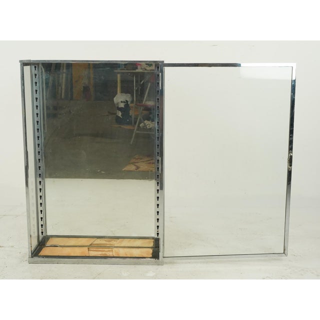 Mid 20th Century Vintage European Glass Front Mirrored Vitrine For Sale - Image 5 of 11