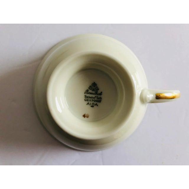 Shabby Chic Vintage Floral Design Rosenthal “Aida “ Teacup & Saucer For Sale - Image 3 of 6