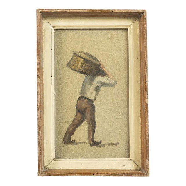 Harvest, Oil Painting on Cardboard For Sale