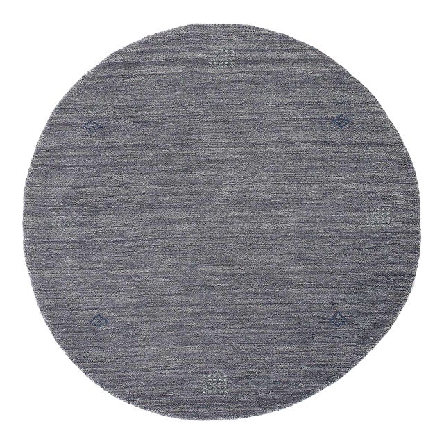 Pasargad DC Fine Hand Knotted Gabbeh Design Round Rug For Sale