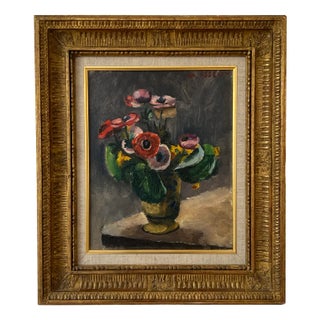 Maurice Asselin, Capucines, Oil on Canvas, Framed For Sale