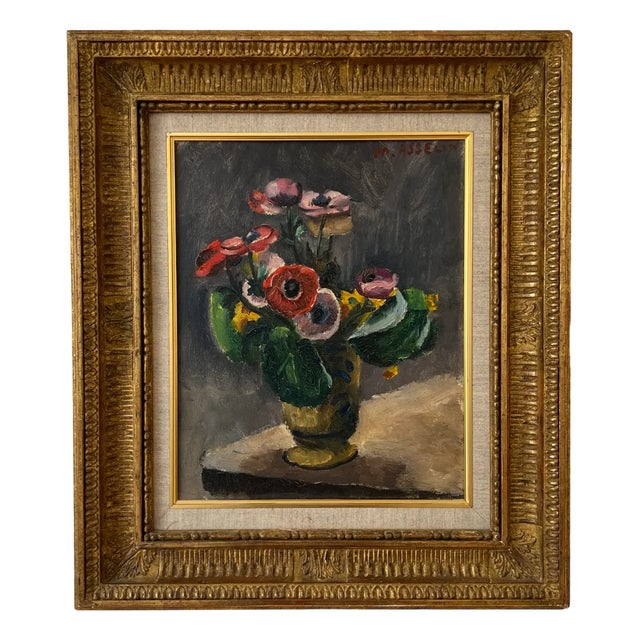 Maurice Asselin, Capucines, Oil on Canvas, Framed For Sale