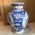 Hand painted Chinese blue and white Qing Dynasty style ginger jar vase. Dragons, florals and phoenix birds. Beautiful...