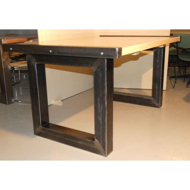 Wood Italian Industrial Maple Dining Table from Officina di Ricerca, 1990s For Sale - Image 7 of 18