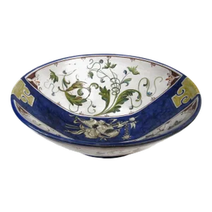 Vintage l'Antica Deruta Italian Pottery Bowl Large 275/45 Central Bowl
