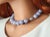 Metal Chalcedony Blue Lace Agate Necklace For Sale - Image 7 of 8