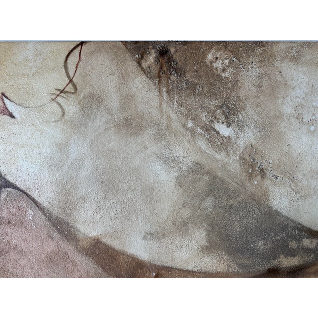 1980s Large Vintage Expressionist Abstract Acrylic on Canvas Painting – Signed For Sale - Image 10 of 11