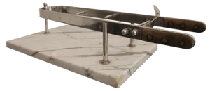 Early 20th Century Ham Holder on Marble Base, 1920s