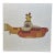 1970s Vintage "The Yellow Submarine" Large Pop Art Painting on Board For Sale
