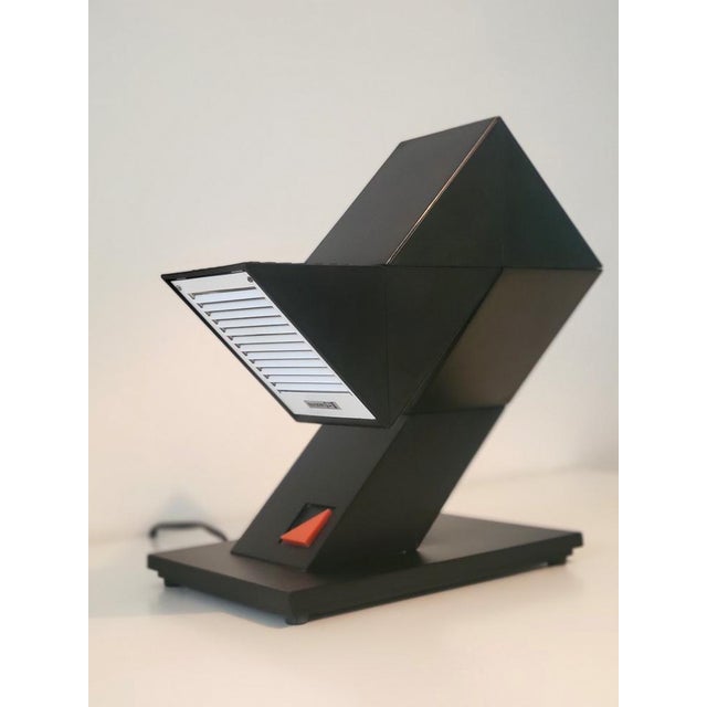 Vintage Zig Zag Table Lamps from Massive, Belgium, 1984, Set of 2 For Sale - Image 6 of 12