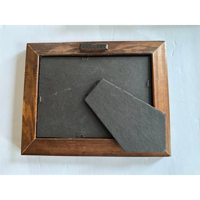 Abstract Framed Signed Original Watercolor Painting For Sale - Image 3 of 4