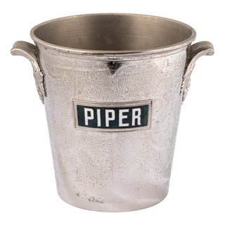 Vintage French Silver Plated Piper-Heidsieck Reims Champagne Cooler, 1930 For Sale