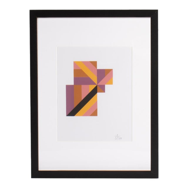 1995 “Konstruktion and Intuition” Serigraph Print by Anton Stankowski For Sale