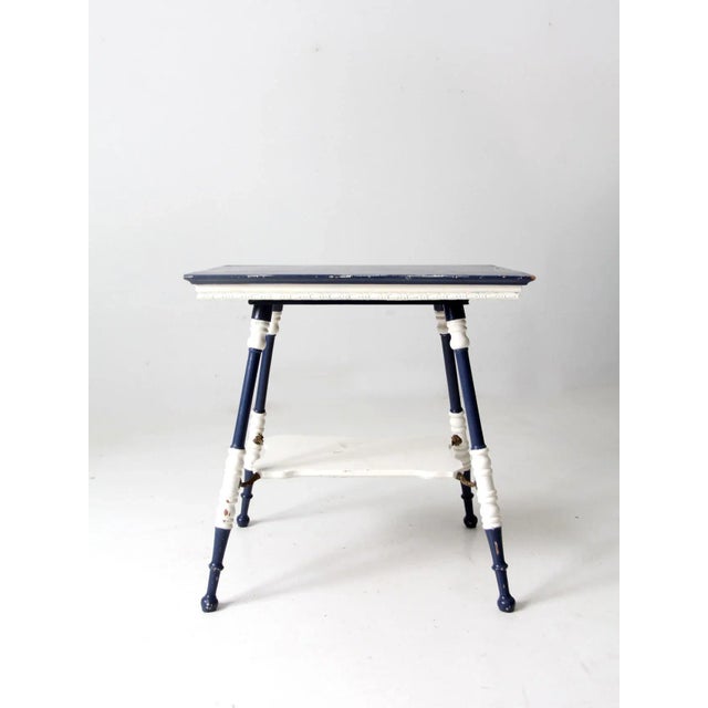 Late 19th Century Antique Turned Leg Side Table For Sale - Image 5 of 13