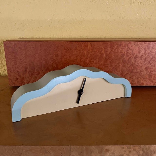 Desk Donau by Ettorre Sotsass with Clock, 1990s, Set of 2 For Sale - Image 15 of 18