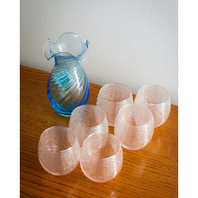 Contemporary Glasses by Mariana Iskra for Ribes Studio, Set of 7 For Sale - Image 3 of 7