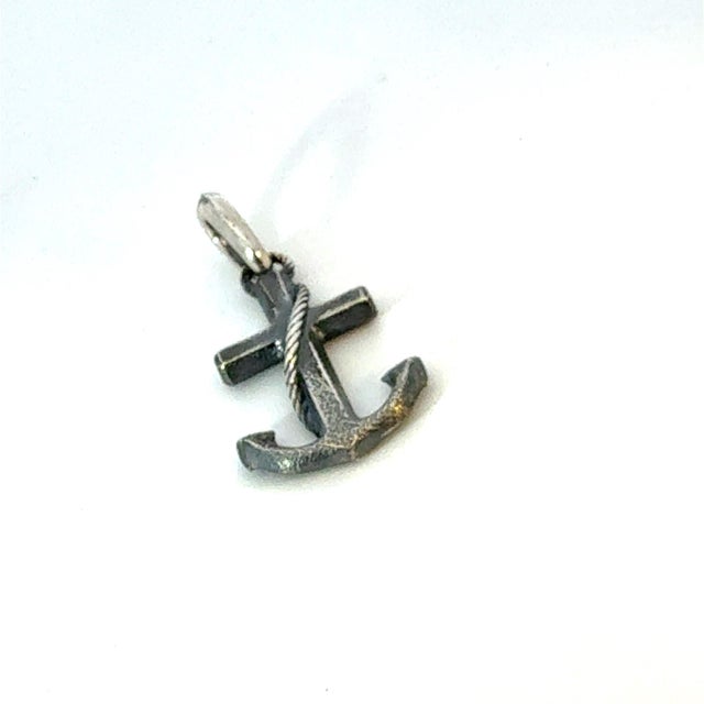 Authentic David Yurman Maritime Anchor Pendant Sterling Silver Estate DY632 Retail: $799.00 TRUSTED SELLER SINCE 2002...