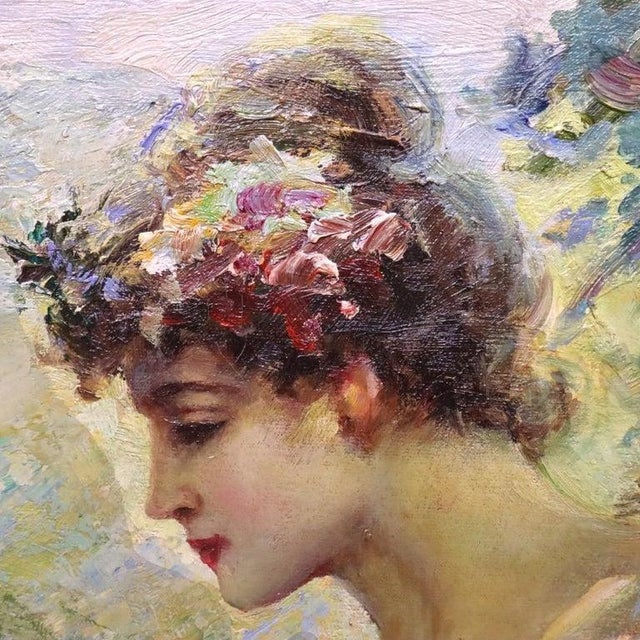 This oil on canvas painting is a 20th-century master copy, executed in the Neoclassical style, after Robert Fowler's...
