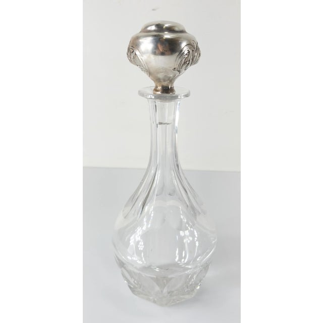 Early 20th Century Early 20th Century Gorham Sterling Silver and Crystal Glass Decanter For Sale - Image 5 of 9