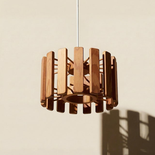 Mid-Century Modern Scandinavian Pine Suspension, 1970s For Sale - Image 16 of 16