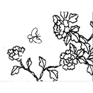 Sample for Hand Painted Chinoiserie Wallpaper 12" X 16" For Sale