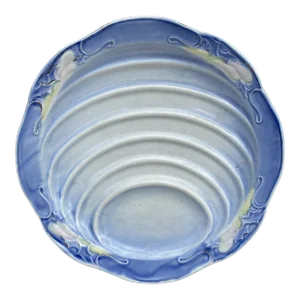 19th French Majolica Asparagus Plate